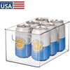 image:imageiDesign Stackable Clear Plastic Bin  Kitchen Organizers and Storage For Fridge and PantryNo Size