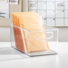 image:imageiDesign Stackable Clear Plastic Bin 2Pack  Kitchen Organizers and Storage For Fridge and Pantry