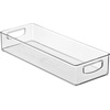 image:imageiDesign Stackable Clear Plastic Extra Long Pantry Organizers  Cabinet Storage Bins For KitchenPack of 1