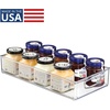 image:imageiDesign Stackable Clear Plastic Extra Long Pantry Organizers  Cabinet Storage Bins For KitchenPack of 1