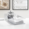 image:imageiDesign Stackable Clear Plastic Extra Long Pantry Organizers  Cabinet Storage Bins For KitchenPack of 2