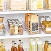 image:imageiDesign Stackable Clear Plastic Extra Long Pantry Organizers  Cabinet Storage Bins For KitchenPack of 2