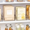 image:imageiDesign Stackable Clear Plastic Extra Long Pantry Organizers  Cabinet Storage Bins For KitchenPack of 2