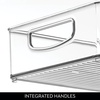 image:imageiDesign Stackable Clear Plastic Extra Long Pantry Organizers  Cabinet Storage Bins For KitchenPack of 4