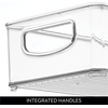 image:imageiDesign Stackable Clear Plastic Extra Long Pantry Organizers  Cabinet Storage Bins For KitchenPack of 4