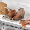 image:imageiDesign Stackable Clear Plastic Shoe Box with Lid  Storage Container For ClosetPack of 2