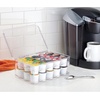 image:imageiDesign Stackable Coffee Pod Holder for KCup Pods Clear  29 KCup CapacityPack of 1