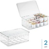 image:imageiDesign Stackable Coffee Pod Holder for KCup Pods Clear  29 KCup CapacityPack of 2