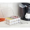 image:imageiDesign Stackable Coffee Pod Holder for KCup Pods Clear  29 KCup CapacityPack of 2