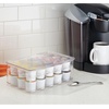 image:imageiDesign Stackable Coffee Pod Holder for KCup Pods Clear  29 KCup CapacityPack of 2