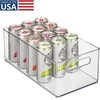 image:imageiDesign Stackable Fridge Bin Set of 2 Clear  Kitchen Storage Bin For Pantry Cabinets or FridgePack of 1