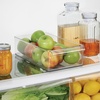 image:imageiDesign Stackable Fridge Storage Bin Clear  Front Handle Made in USAPack of 6