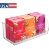 image:imageiDesign Stackable OpenFront Storage Bins Set of 3 Clear  Kitchen and Pantry OrganizationPack of 1