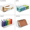 image:imageiDesign Stackable OpenFront Storage Bins Set of 3 Clear  Kitchen and Pantry OrganizationPack of 3