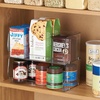 image:imageiDesign Stackable OpenFront Storage Bins Set of 3 Clear  Kitchen and Pantry OrganizationPack of 6