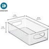 image:imageiDesign Stackable Pantry Bin with Handles Set of 4 Clear  Kitchen Storage Made in USAPack of 2