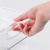 image:imageiDesign Stackable Pantry Bin with Handles Set of 4 Clear  Kitchen Storage Made in USAPack of 4
