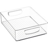 image:imageiDesign Stackable Pantry Bins with Handles 4 Different Sizes 5 Pack Clear Made in USASet of 6