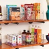 image:imageiDesign Stackable Pantry Bins with Handles 4 Different Sizes 5 Pack Clear Made in USASet of 6