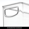 image:imageiDesign Stackable Pantry Bins with Handles 4 Different Sizes 5 Pack Clear Made in USAset of 5
