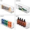 image:imageiDesign Stackable Pantry Bins with Handles 4 Different Sizes 5 Pack Clear Made in USAset of 5