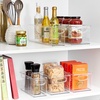 image:imageiDesign Stackable Pantry Bins with Handles 4 Different Sizes 5 Pack Clear Made in USAset of 5