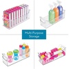 image:imageiDesign Stackable Plastic Pantry Bin with Handles Set of 2 Clear  For Cabinets or Fridge Made in USA145 x 5 x 5  Set of 2 Pack of 2