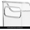 image:imageiDesign Stackable Plastic Pantry Bin with Handles Set of 2 Clear  For Cabinets or Fridge Made in USA145 x 5 x 5