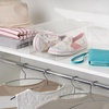 image:imageiDesign Stackable Shoe Box with HingedLid Clear  For Wedges or Sandals Made in USAPack of 2