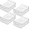 image:imageiDesign Stackable Storage Bin with Handles Clear  For Pantry or Fridge Made in USA14 x 10 x 5