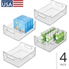 image:imageiDesign Stackable Storage Bin with Handles Clear  For Pantry or Fridge Made in USA14 x 10 x 5