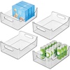 image:imageiDesign Stackable Storage Bin with Handles Clear  For Pantry or Fridge Made in USA14 x 10 x 5