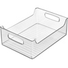 image:imageiDesign Stackable Storage Bin with Handles Clear  For Pantry or Fridge Made in USA14 x 10 x 5