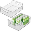 image:imageiDesign Stackable Storage Bin with Handles Clear  For Pantry or Fridge Made in USA14 x 10 x 5