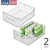image:imageiDesign Stackable Storage Bin with Handles Clear  For Pantry or Fridge Made in USA14 x 10 x 5