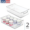 image:imageiDesign Stackable Storage Bin with Handles Clear  For Pantry or Fridge Made in USA14 x 8 x 35