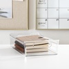 image:imageiDesign Stackable Storage Bin with Handles Clear  For Pantry or Fridge Made in USA14 x 8 x 35