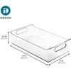 image:imageiDesign Stackable Storage Bin with Handles Clear  For Pantry or Fridge Made in USA14 x 8 x 35