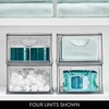 image:imageiDesign Stackable Storage Drawer Clear  Stackable OrganFor Fridge Pantry or Under Sinks Made in USAizer For Bathroom Counter Vanity UnderSinkPack of 1