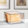 image:imageiDesign Stackable Storage Drawer Clear  Stackable OrganFor Fridge Pantry or Under Sinks Made in USAizer For Bathroom Counter Vanity UnderSinkPack of 2