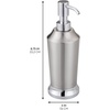 image:imageiDesign Stainless Steel Soap Dispenser Set of 2 BrushedChrome  For Bathroom ShowerPack of 2