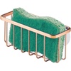image:imageiDesign Stainless Steel Suction Sponge Holder 2Pack Polished  Kitchen Sink Caddy OrganizerCopper