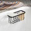 image:imageiDesign Stainless Steel Suction Sponge Holder 2Pack Polished  Kitchen Sink Caddy OrganizerMatte Black