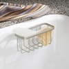 image:imageiDesign Stainless Steel Suction Sponge Holder 2Pack Polished  Kitchen Sink Caddy OrganizerSatin