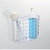 image:imageiDesign Suction Cup Shower Caddy Basket Clear  Bathroom Storage Organizer Made in USAPack of 1