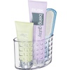 image:imageiDesign Suction Cup Shower Caddy Basket Clear  Bathroom Storage Organizer Made in USAPack of 1