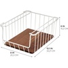 image:imageiDesign The Ra Safford Collection Open Front Wire Basket with Acacia Wood 14 x 10 x 614 x 10 x 6
