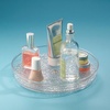 image:imageiDesign The Rain Collection Lazy Susan Turntable Organizer 9 x 9 x 15 Clear  Clear 15 HeightPack of 1