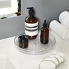 image:imageiDesign The Rain Collection Lazy Susan Turntable Organizer 9 x 9 x 15 Clear  Clear 15 HeightPack of 1