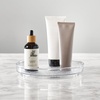 image:imageiDesign The Rain Collection Lazy Susan Turntable Organizer 9 x 9 x 15 Clear  Clear 15 HeightPack of 2
